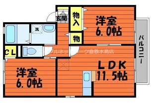 サンセールB棟の物件間取画像